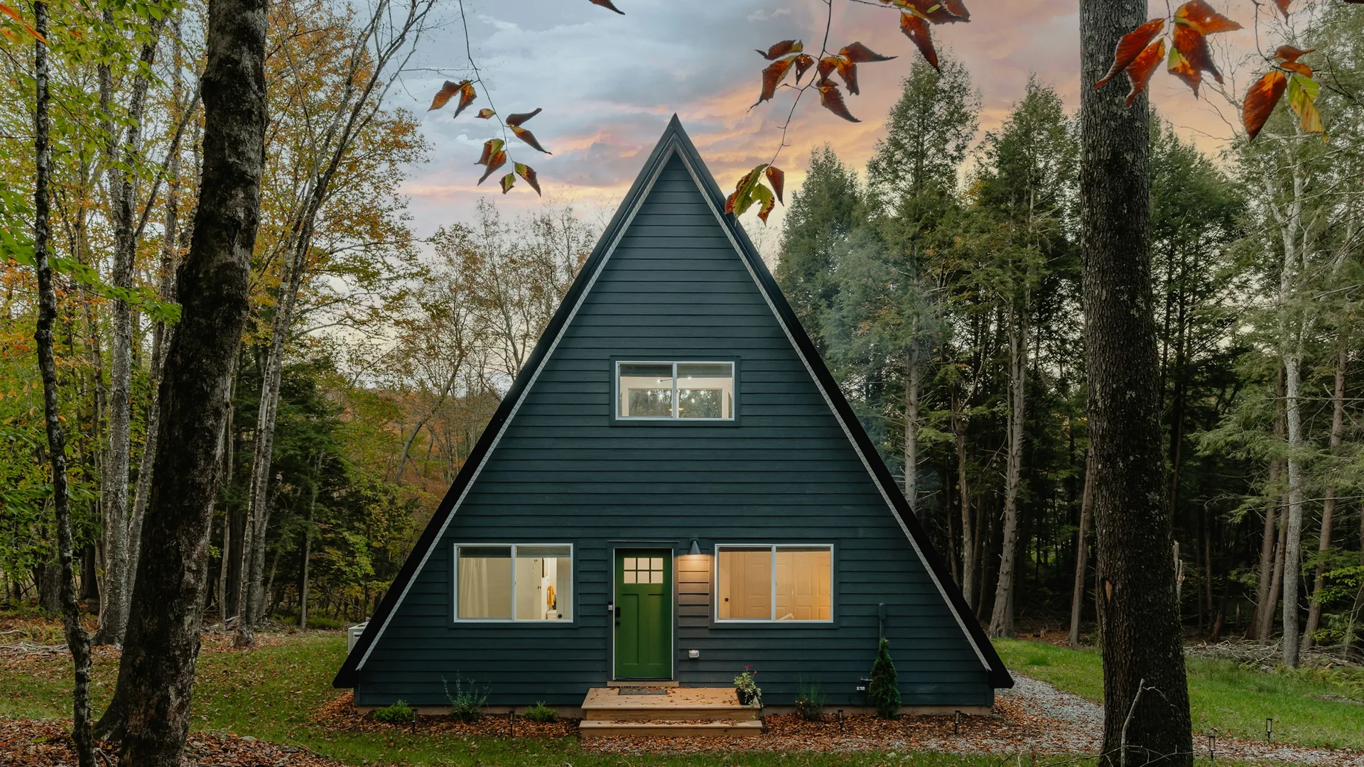 A-frame cabin in Colorado